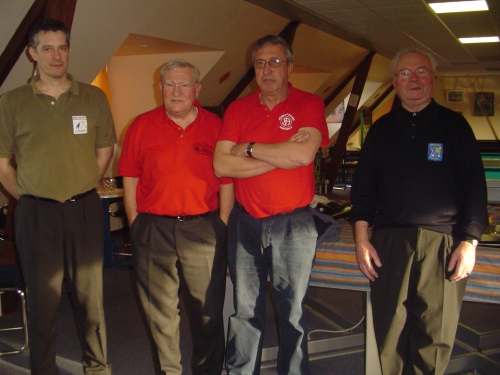 Richard Guiriec, Gabriel Flcheux, Jacques Hrisson et Louis Salaun runis dans la salle du BCCL de Lorient