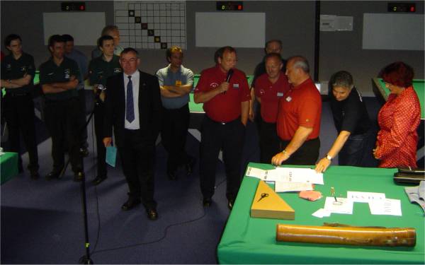 Ouverture du Championnat de France, avec son Directeur de Jeu Jean Tral.